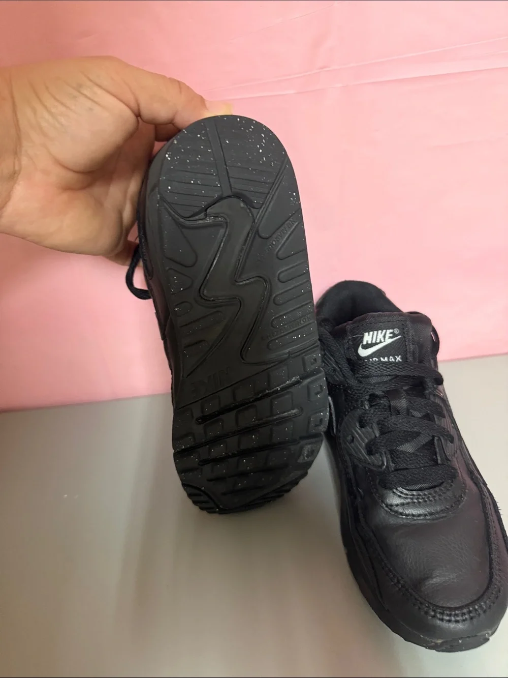 Nike Black Kids Air Max Lace-Up Sneakers